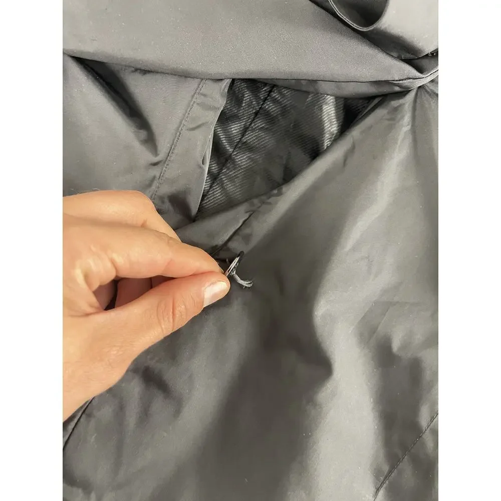 Cole Haan Jacket Women Large Black Full Zip Travel Windbreaker Long Casual N66